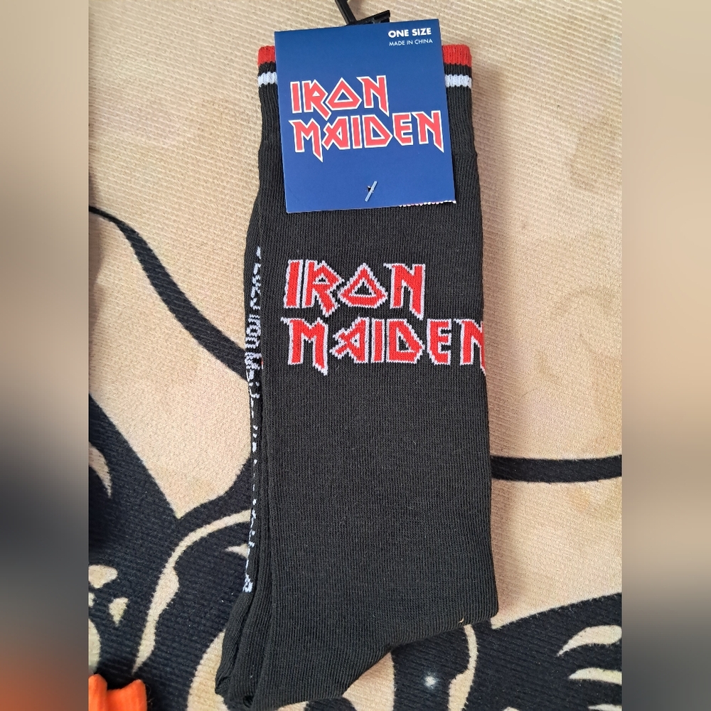 SOLD OUT! Pink Floyd Iron Maiden Bowie Unisex Socks - Picture 5 of 11